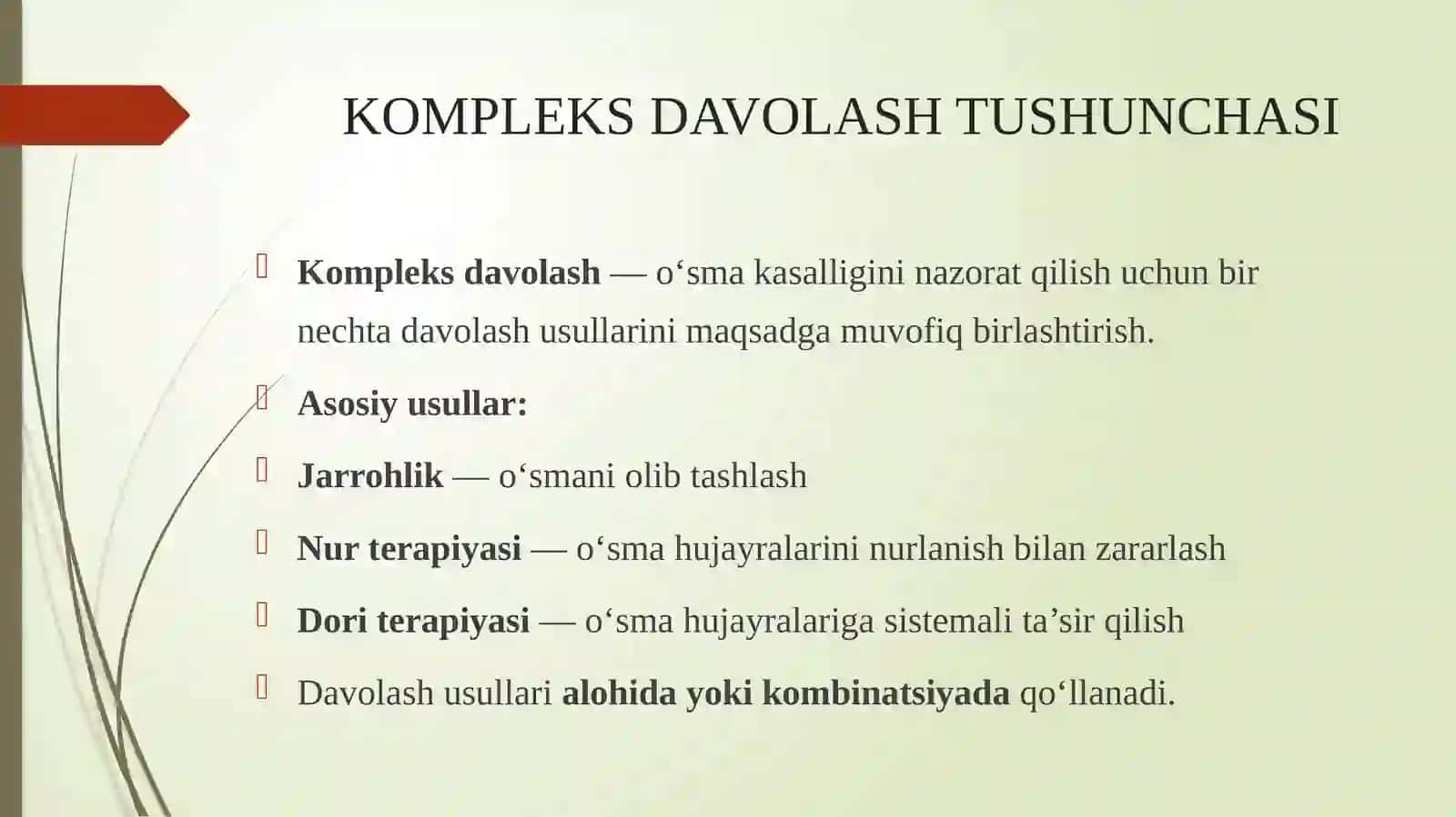 O‘smakasalliklarining kompleks davolash yillari 3
