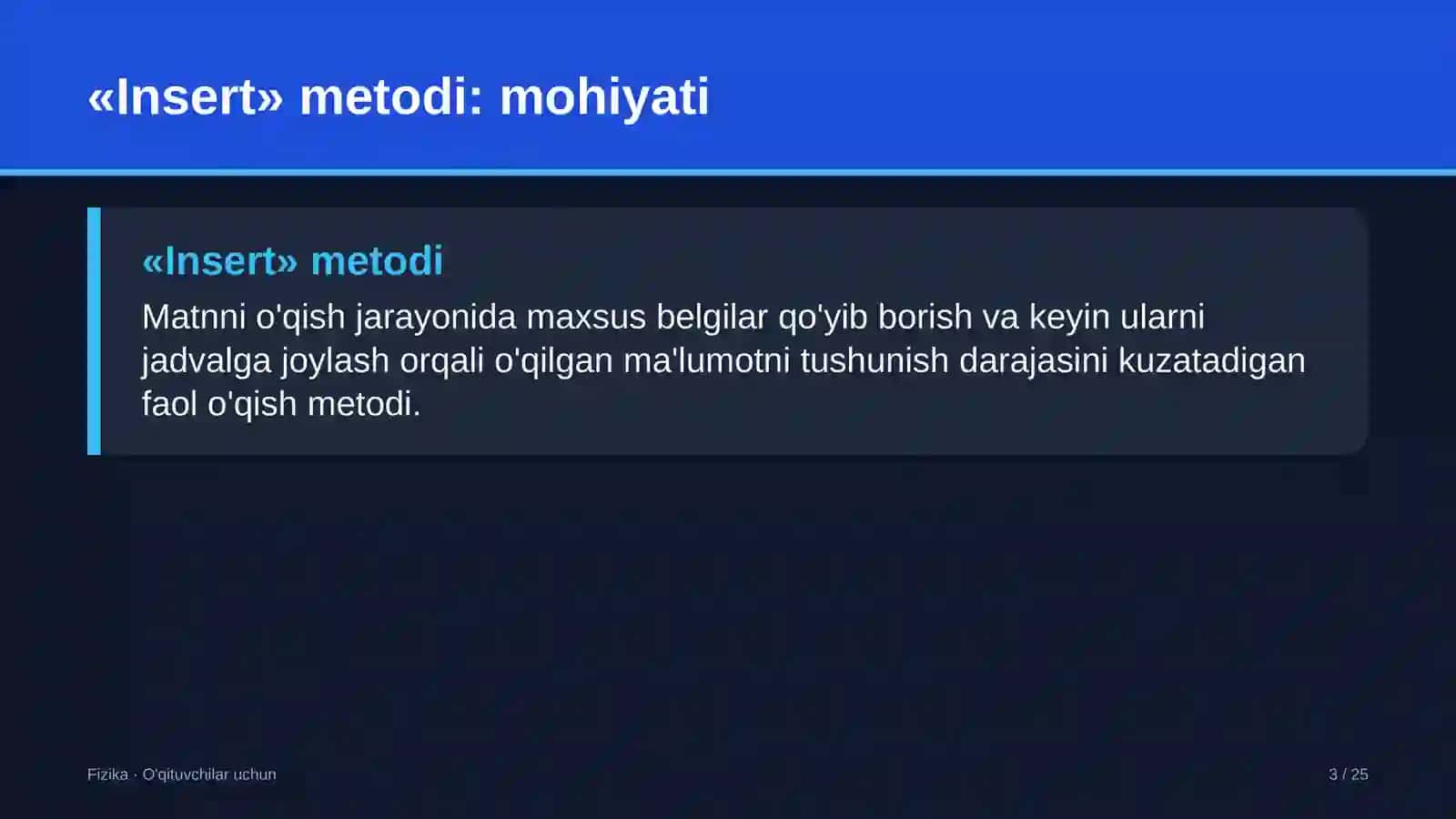 fizika darslarida insert metodidan foydalanish 8172 3