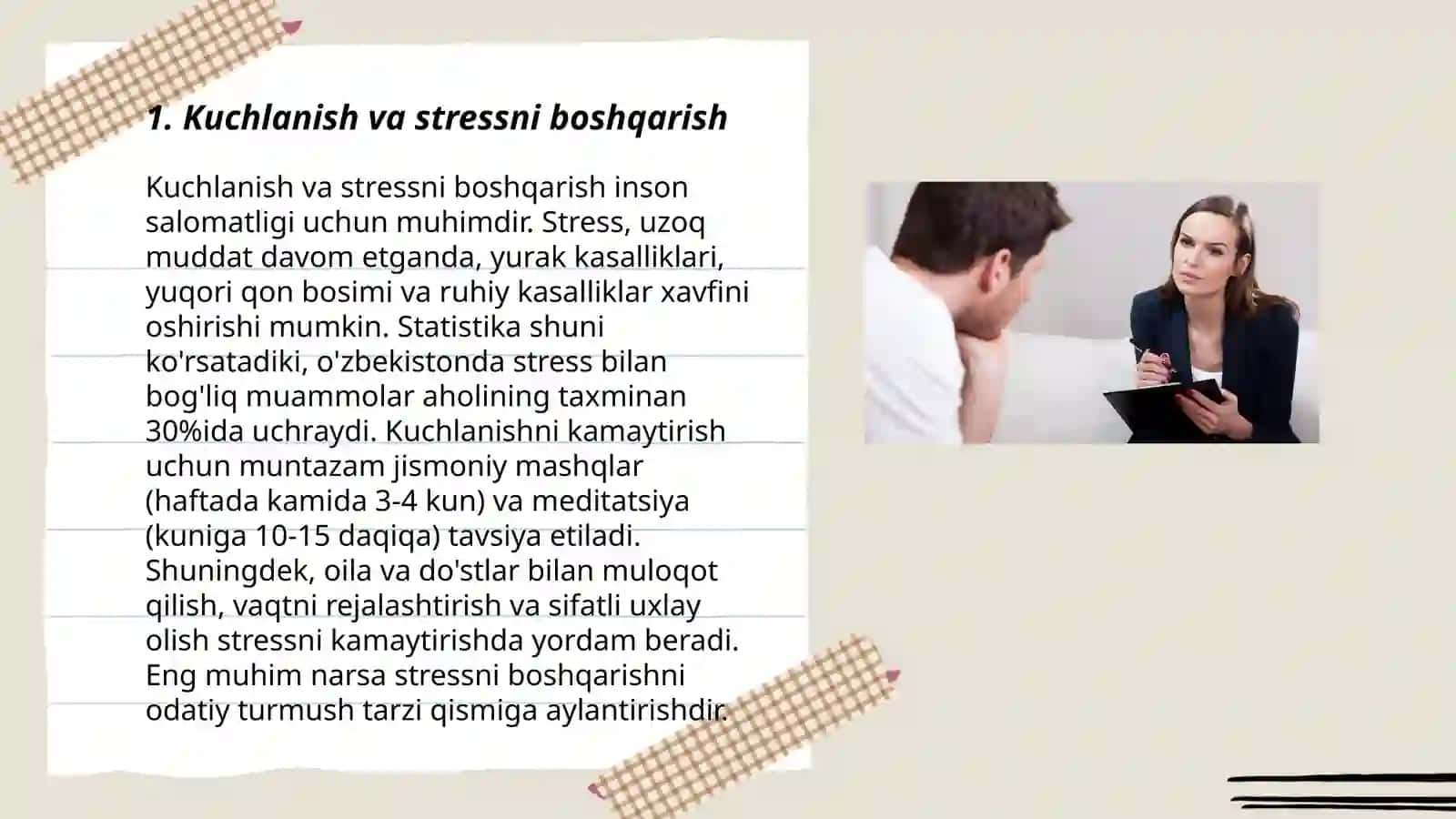 Kuchlanish va stressni boshqarish 3