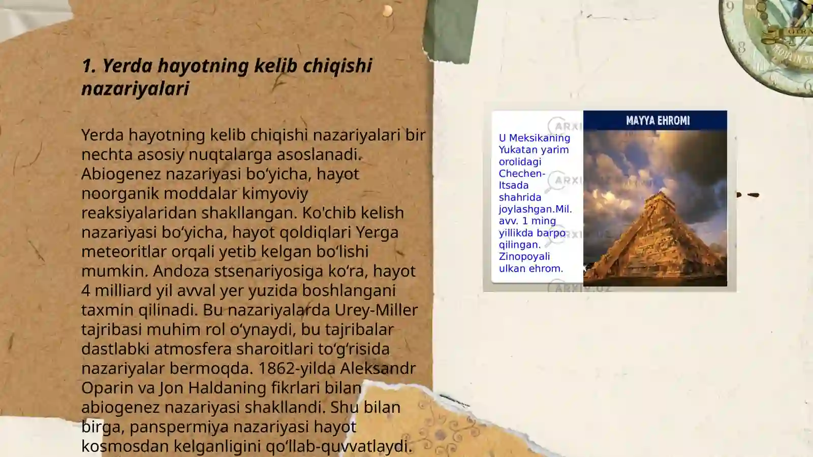Yerda hayotning paydo boʻlishi 3