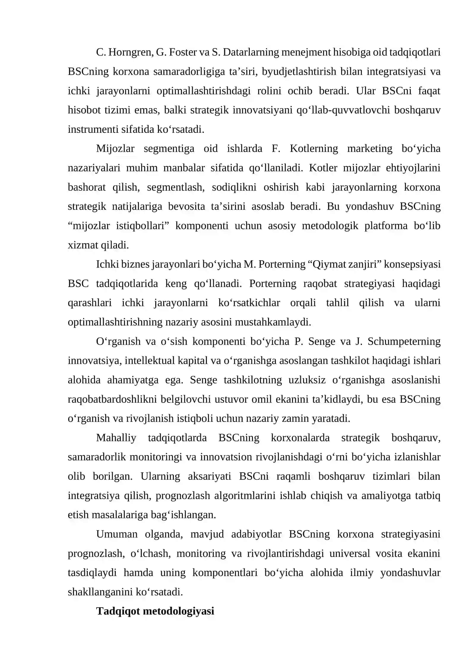 Balanslangan ko‘rsatkichlar tizimi (Balanced Scorecard — BSC) 3