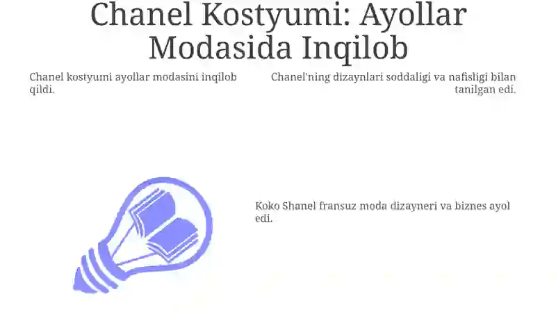 Chanel stilining Evolyutsiyasi 3