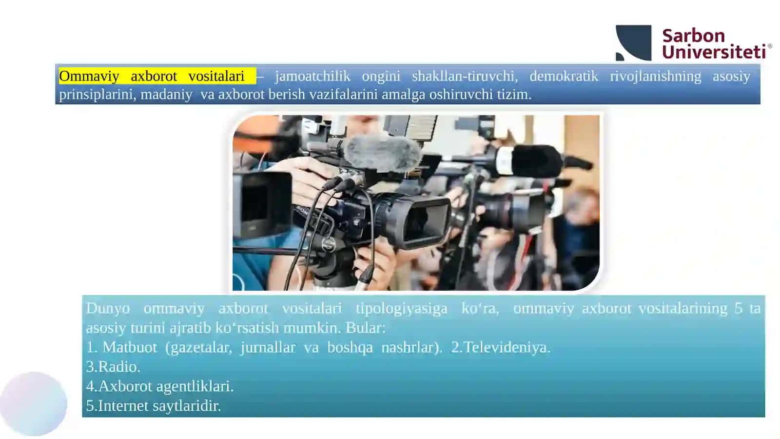 Ommaviy axborot vositalari 3