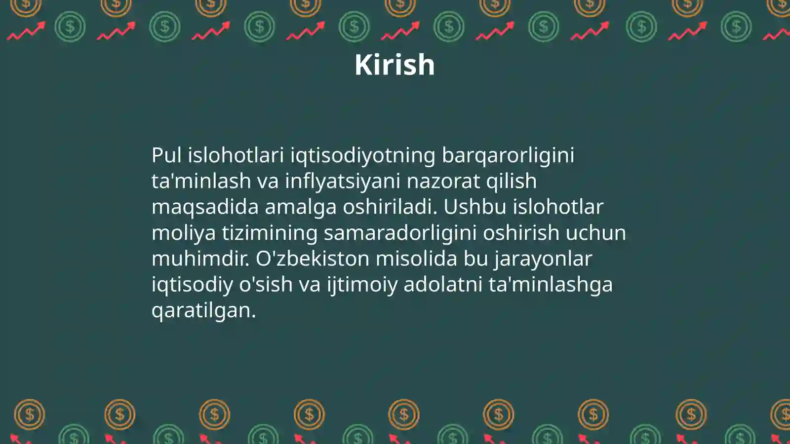 Pul islohotlari 3