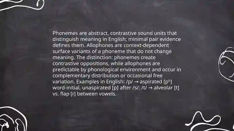 Allophones 3