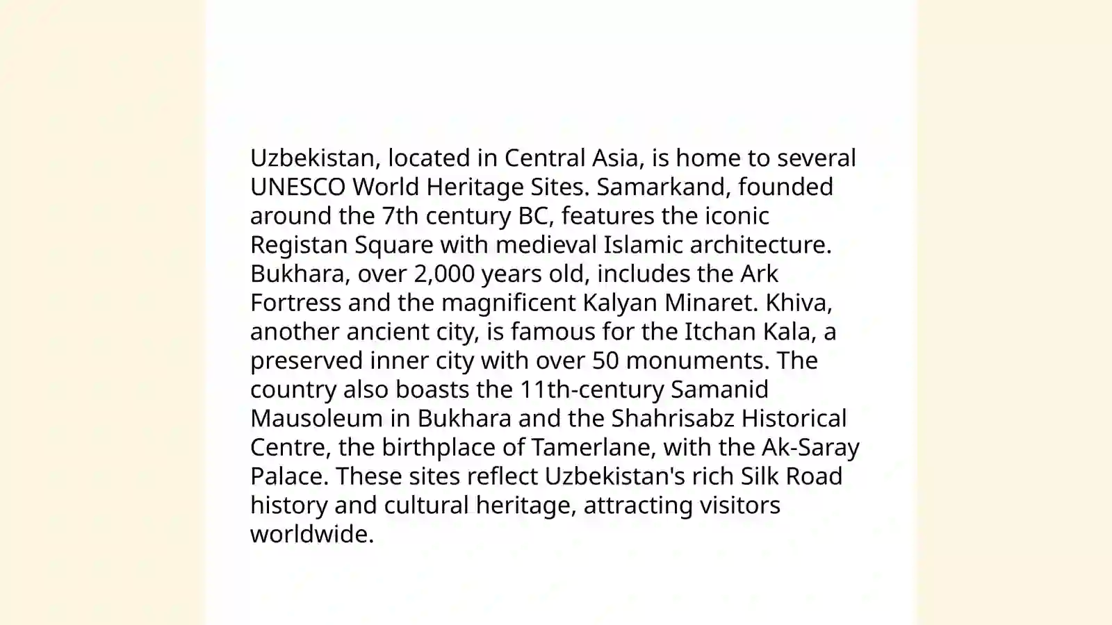 O'zbekiston turizmi 3