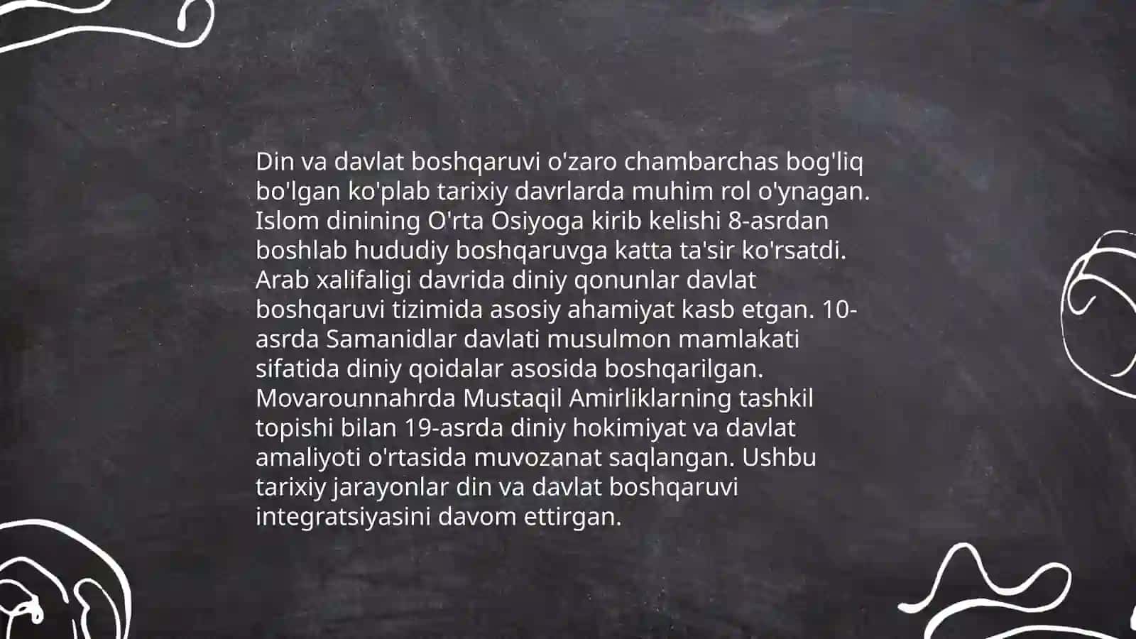 Din va davlat boshqaruvi: tarixiy dalillar 3