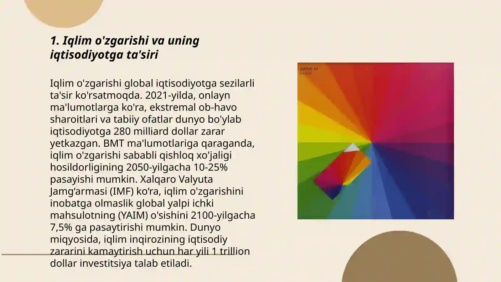Iqlim o'zgarishi va uning iqtisodiyotga ta'siri 3