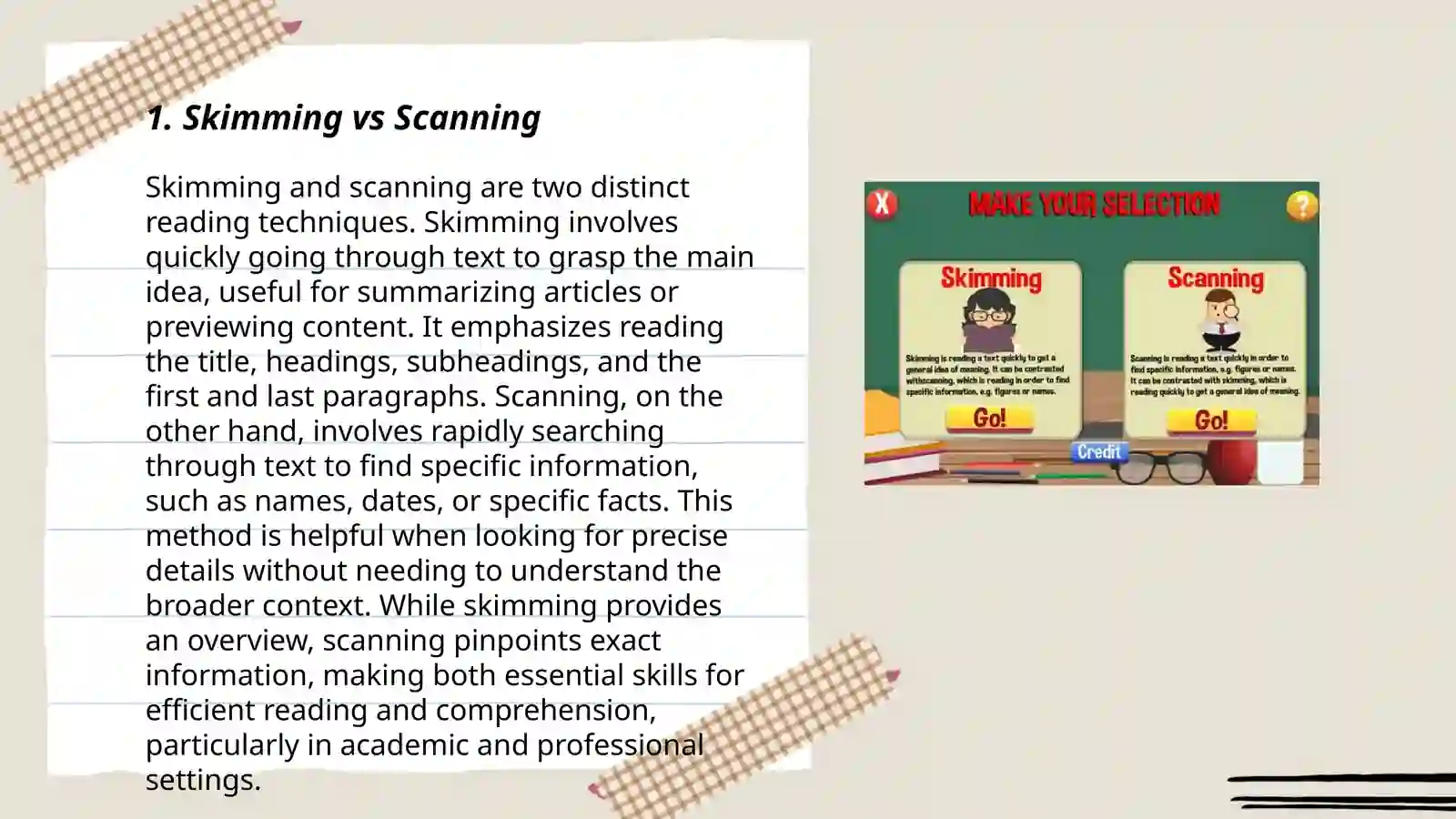 Scanning in IELTS reading 3