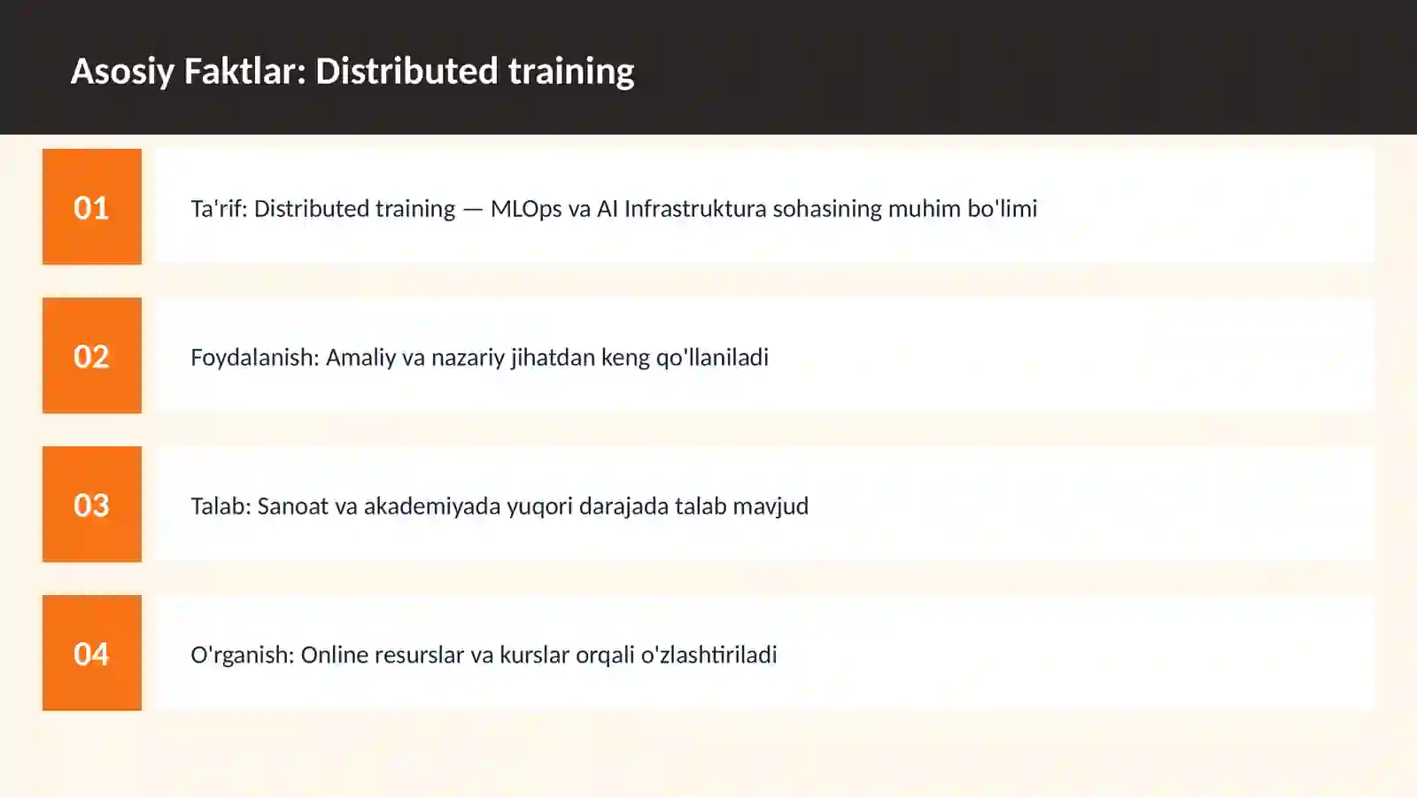 Distributed training 3