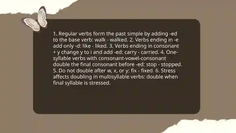 Past simple 3
