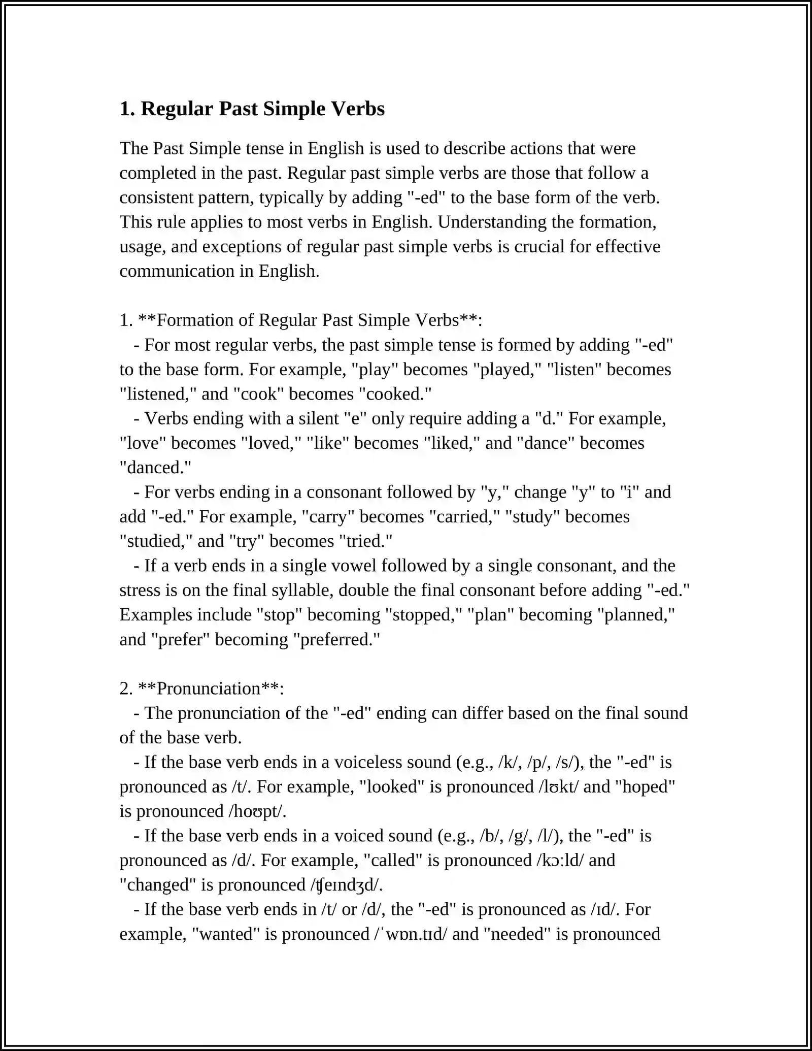 Theme: PAST SIMPLE 3