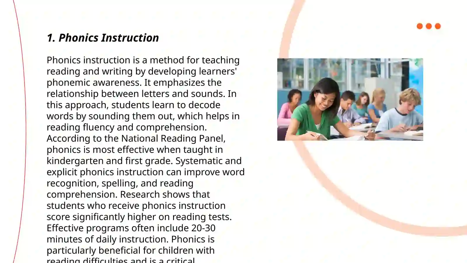 Teaching reading 3