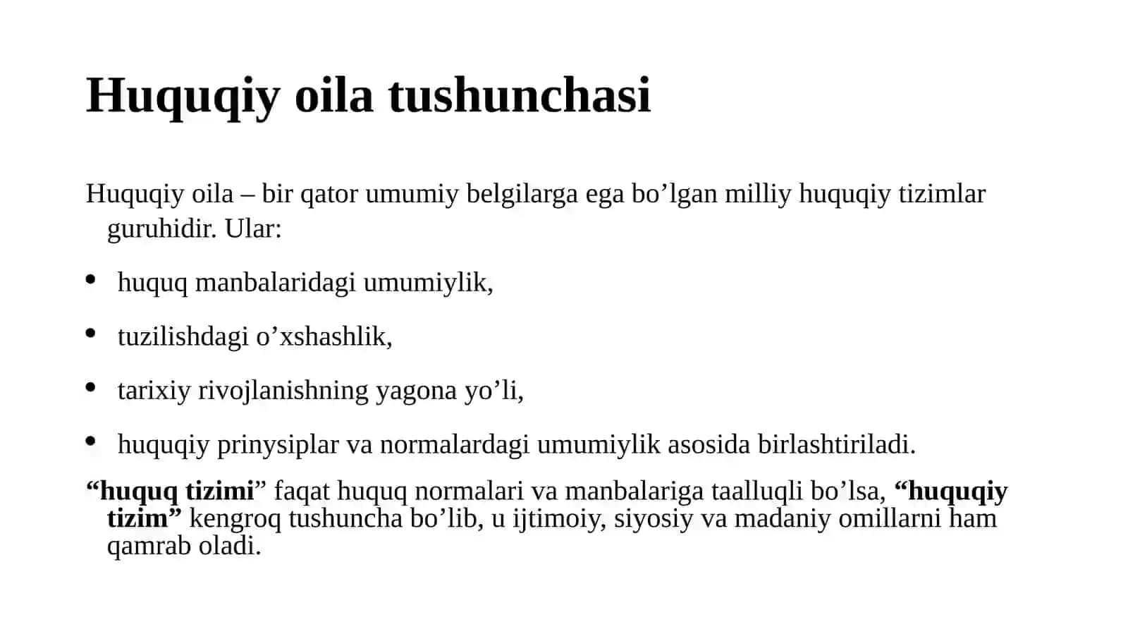 Dunyoning zamonaviy huquqiy tizimlari 3