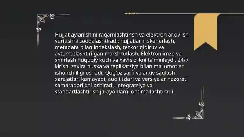 Ish yuritishni takomillashtirishning asosiy yoʻnalishlari 3