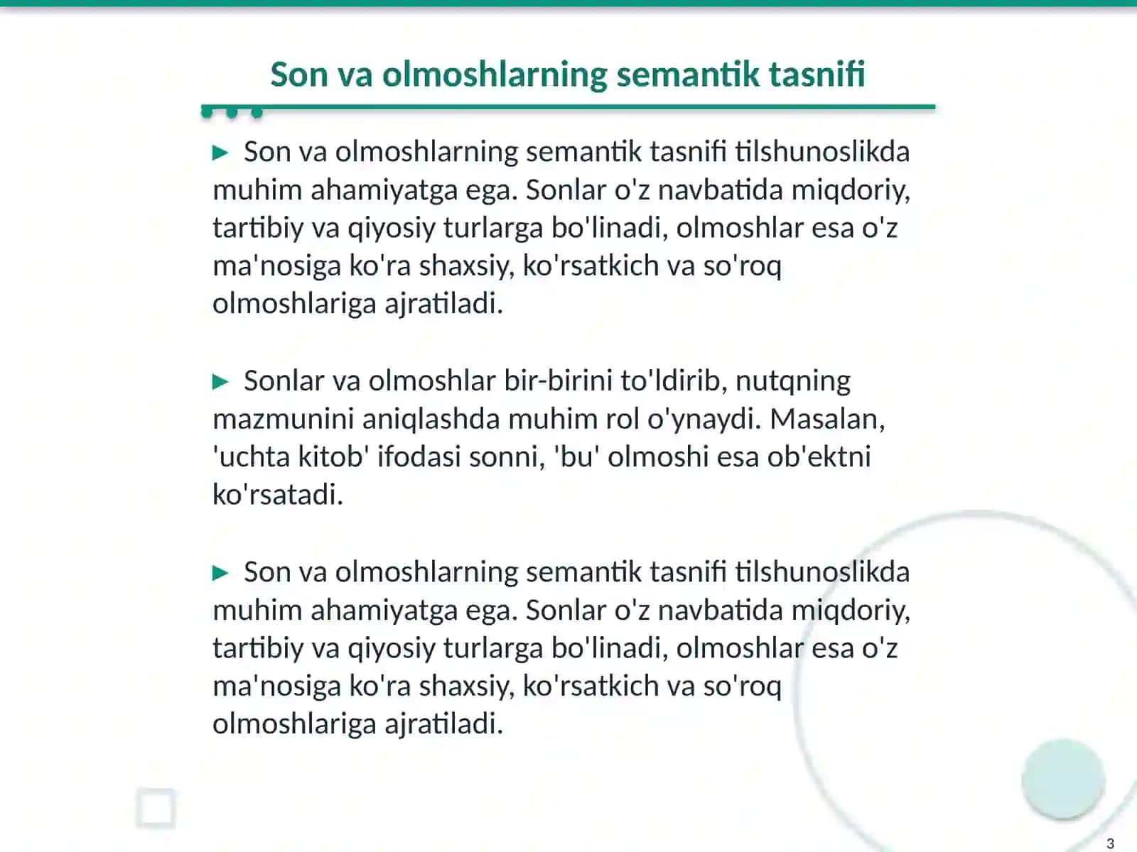 Sonning Semantik Tasnifi 3