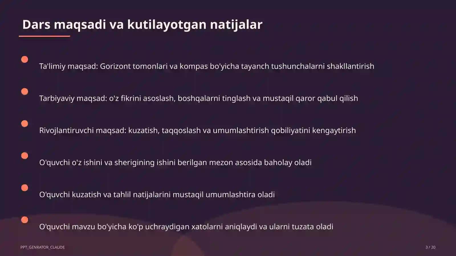 Gorizont tomonlari va kompas (3-sinf) 3