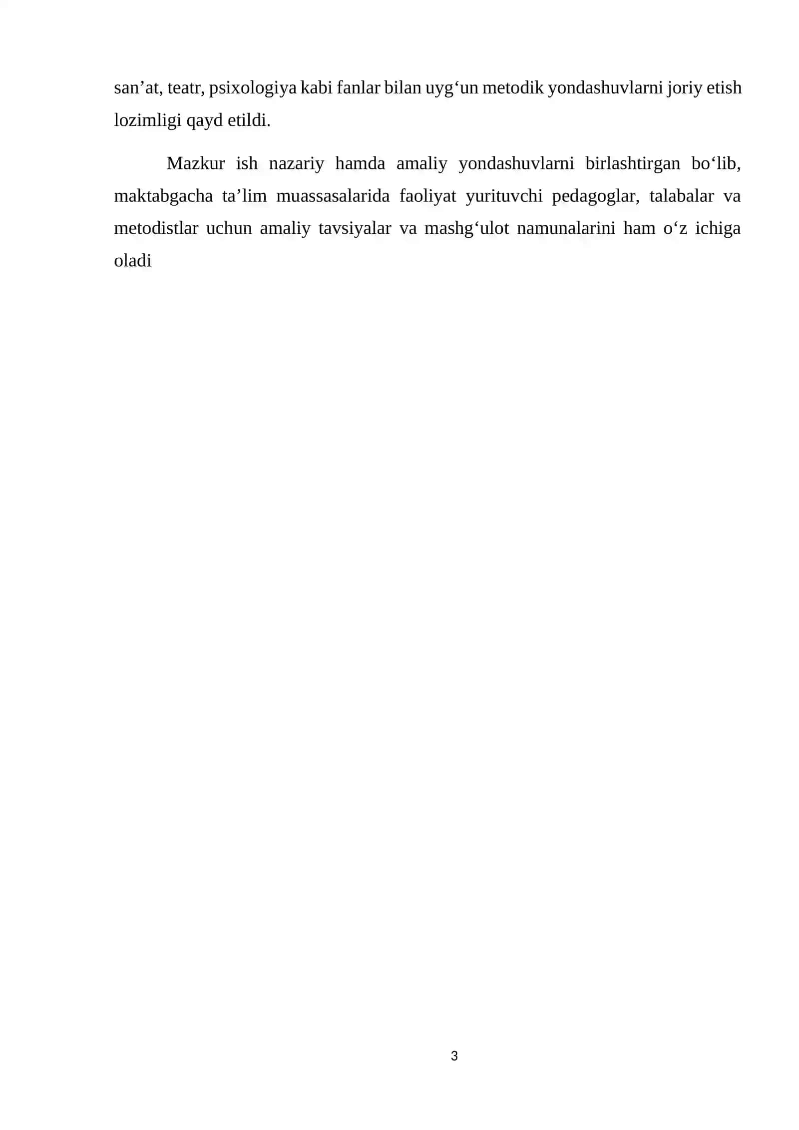 "Nutq o‘stirish nazariyasi va metodikasi kursi" 3