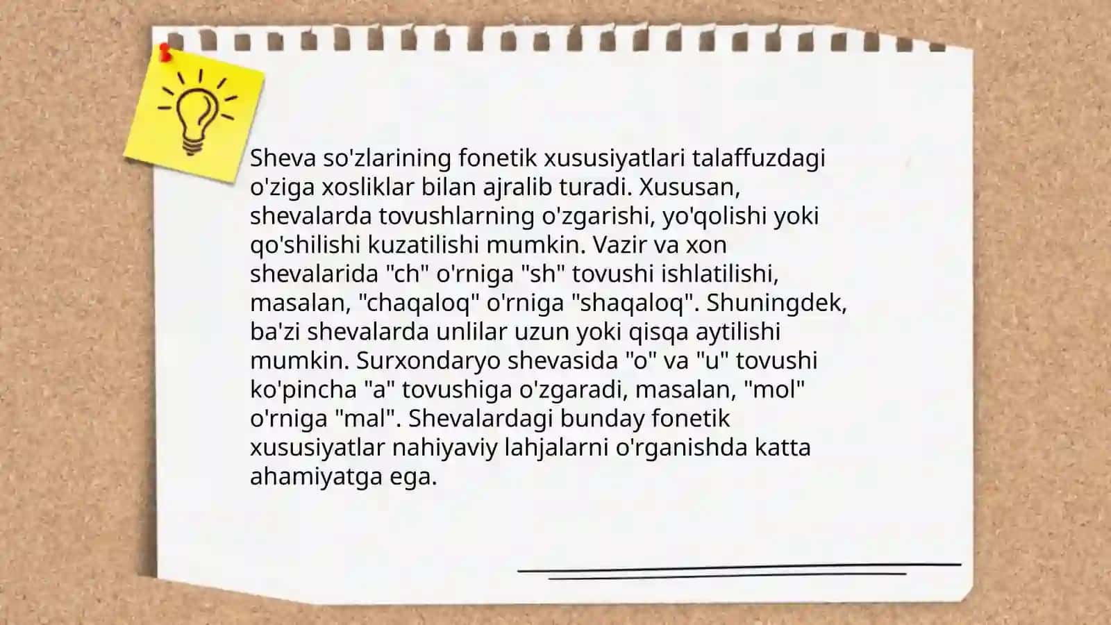Leksika. Oʻzbek shevalaridan yozib olingan matndagi soʻzlarni qatlamlar buyicha tahlil qilish 3