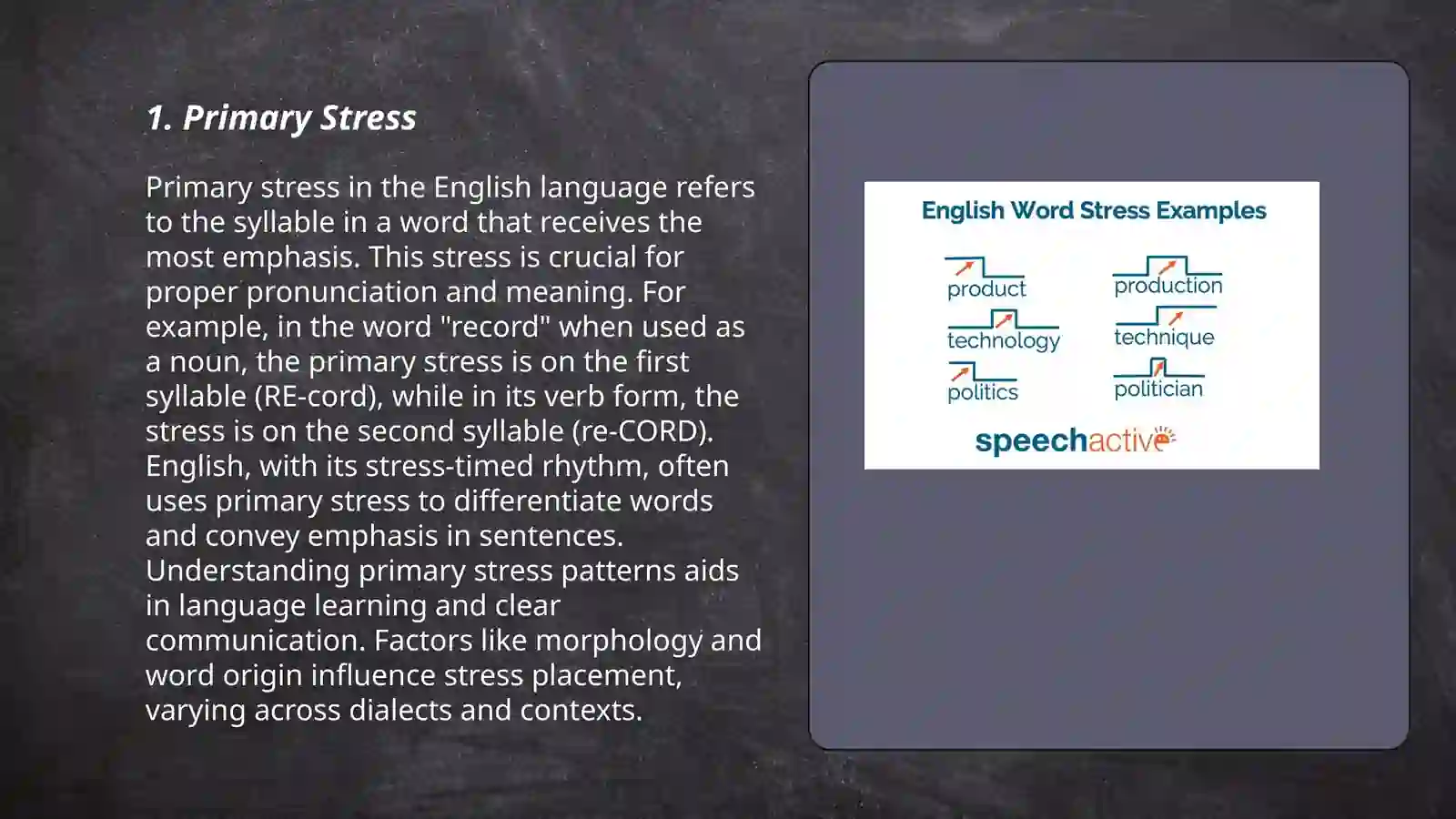 Primary Stress 3