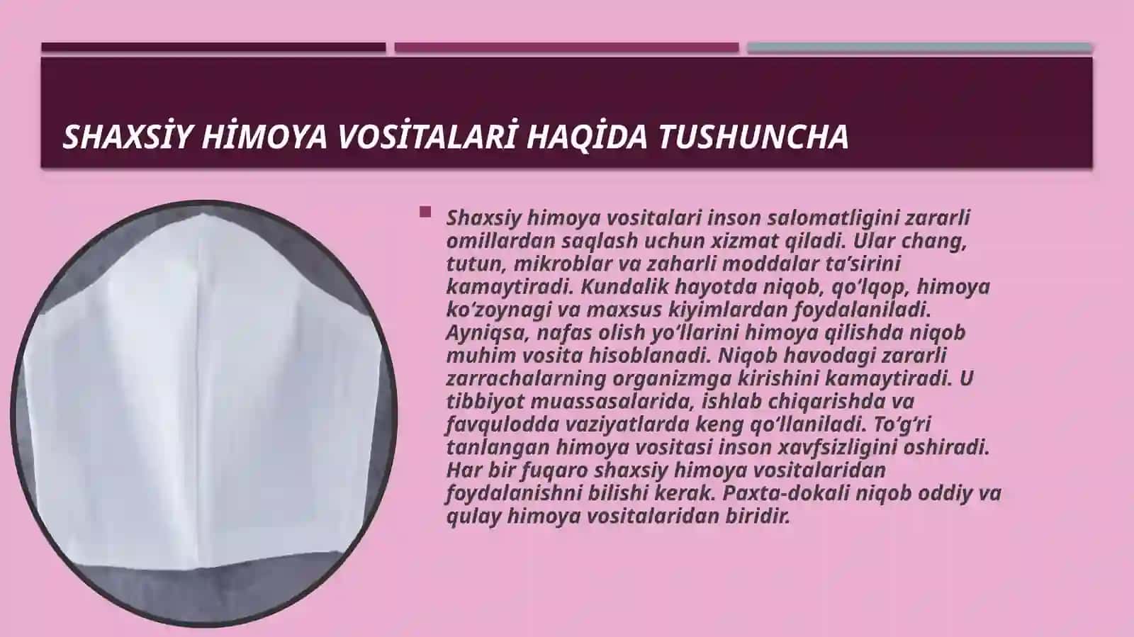 Shaxsiy himoya vositalari Paxta-dokali niqobni tayyorlash 3