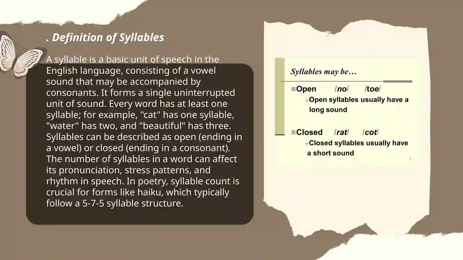 Syllables 3