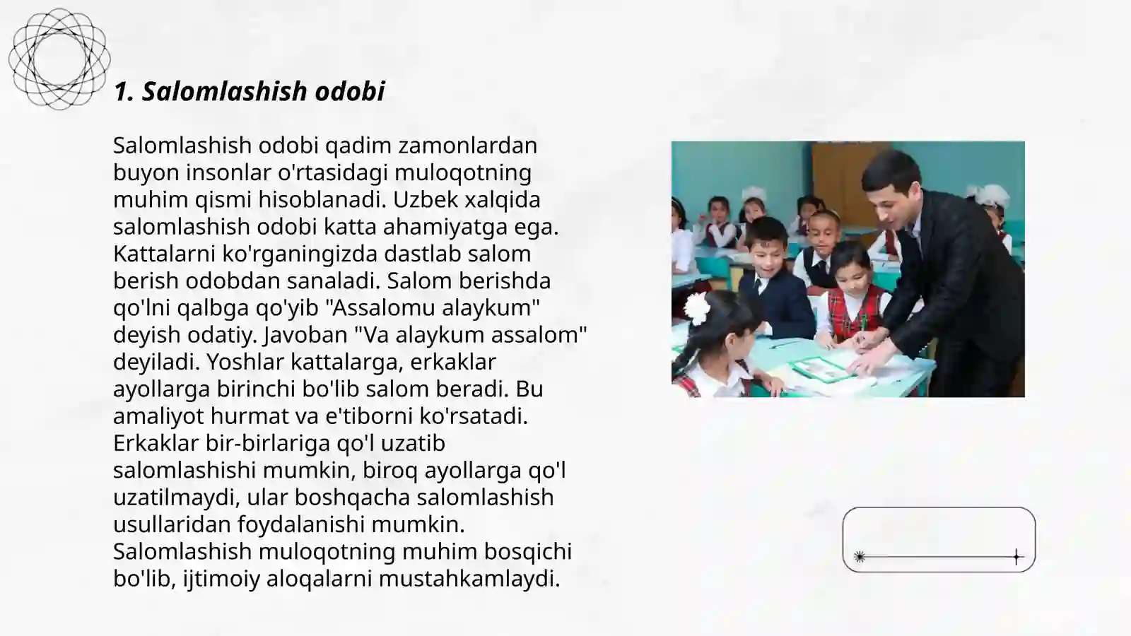 Salomlashish odobi 3