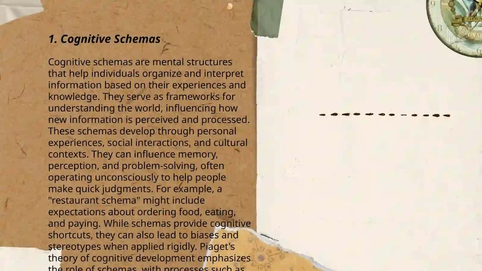 Cognitive Schemas 3