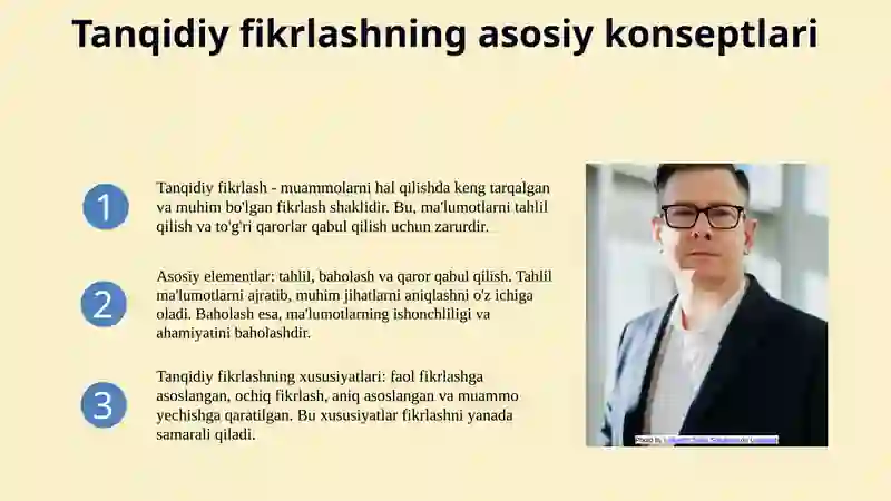 Tanqidiy fikrlashni rivojlantirish texnologiyasi 3