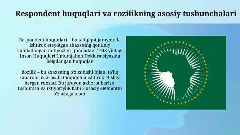 Respondent huquqlari va roziligi masalasi 3