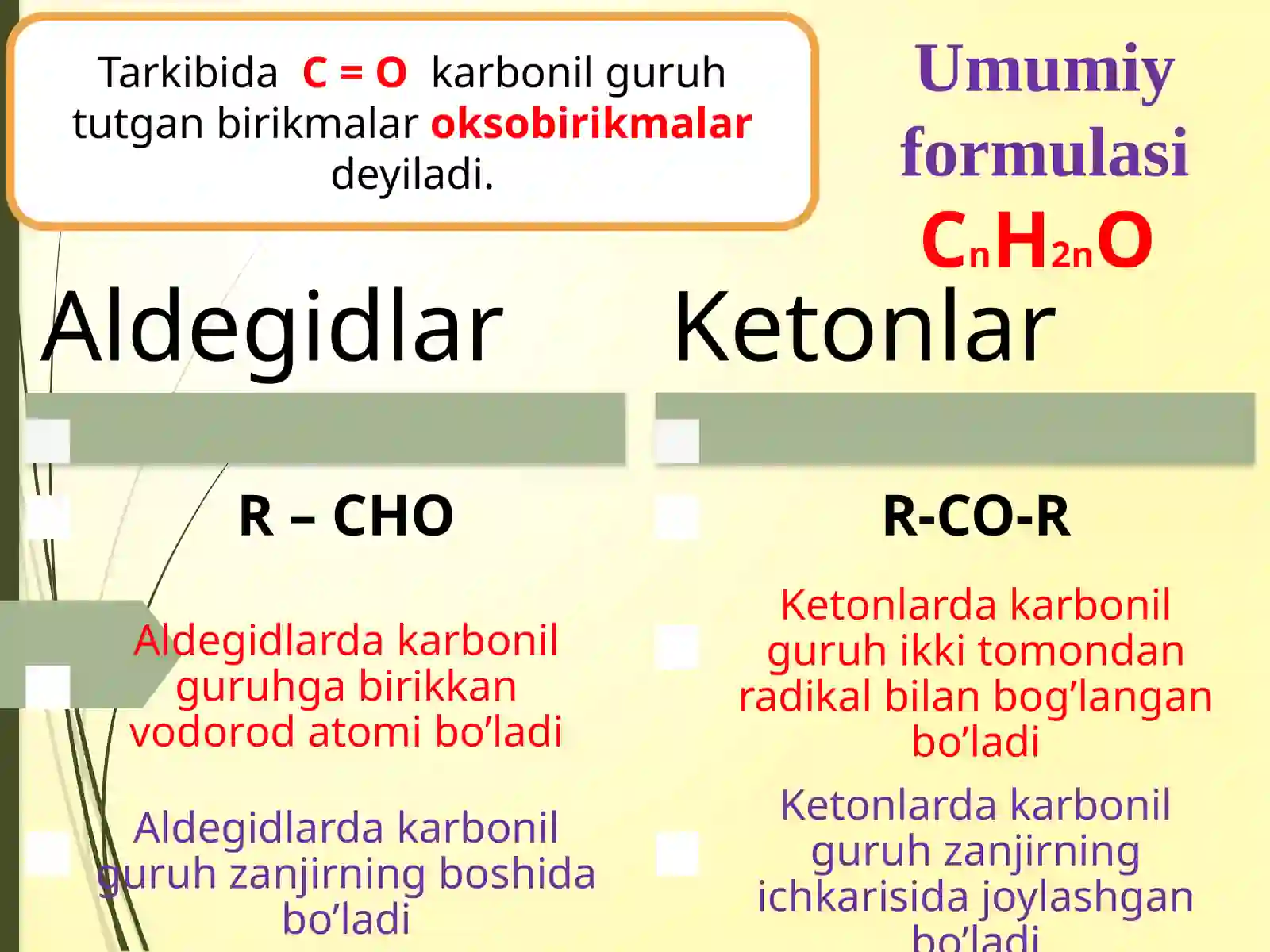 ALDEGIDLAR va KETONLAR 3