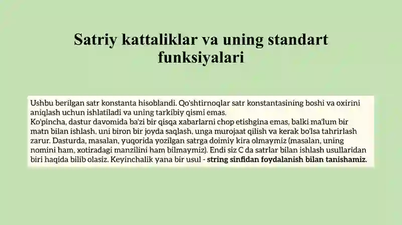 Satriy kattaliklar bilan ishlash 3