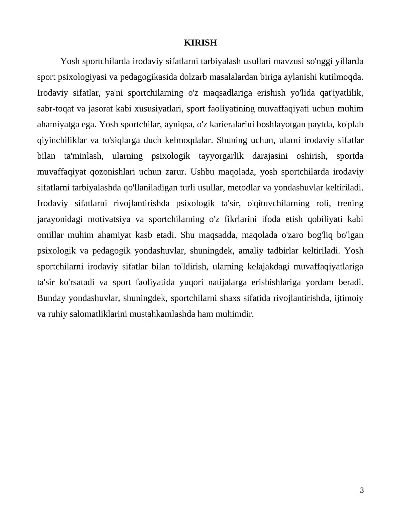Yosh sportchilarda irodaviy sifatlarni tarbiyalash usullari 3