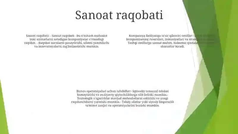 Korxona Faoliyatiga Ta'sir Etuvchi Omillar 3