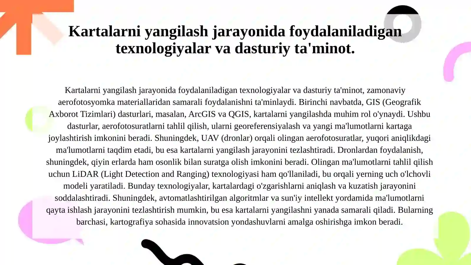 Yangi aerofotosyomka materiallardan foydalanib kartalarni yangilash metodikasi 3