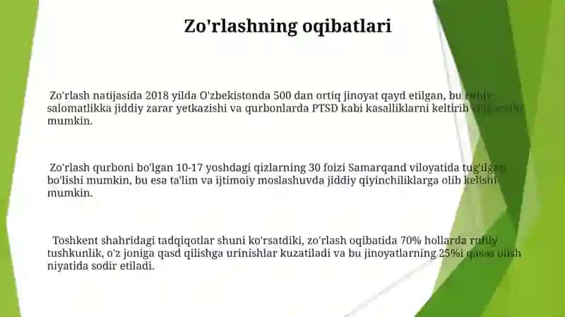 Zo'ravonlikning oqibatlari 3