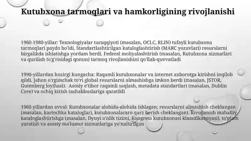19-asr kutubxonashunoslik fanining rivojlanish bosqichlari 3