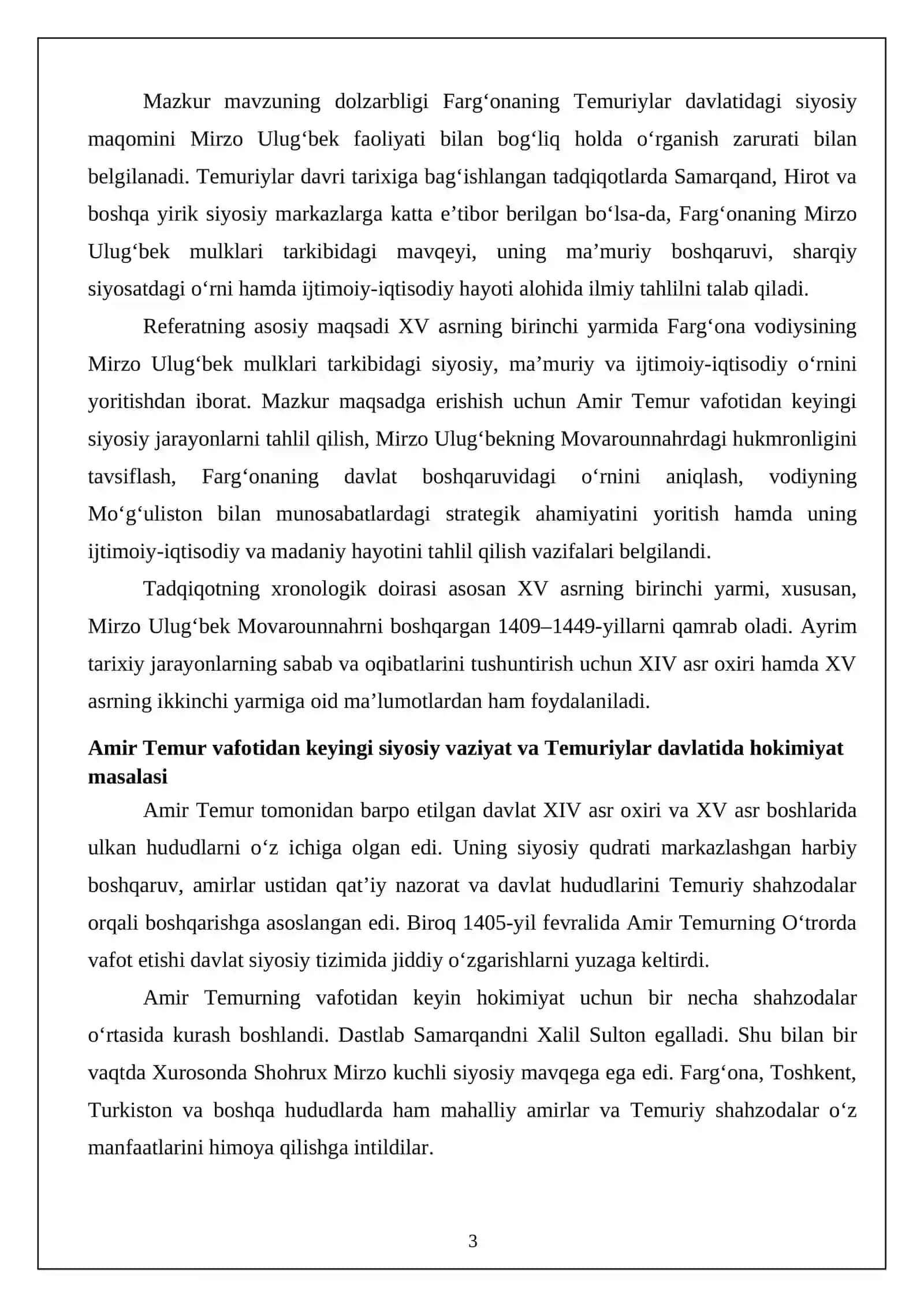 Farg‘ona Mirzo Ulug‘bek mulklari tarkibida 3