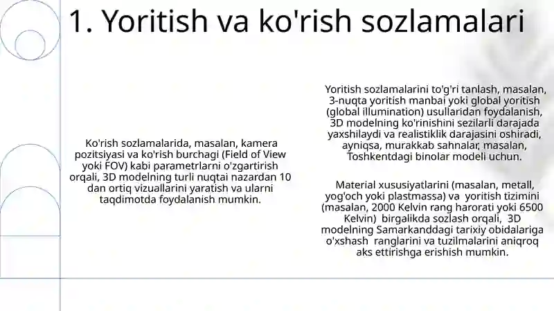3D modellashtirish 3
