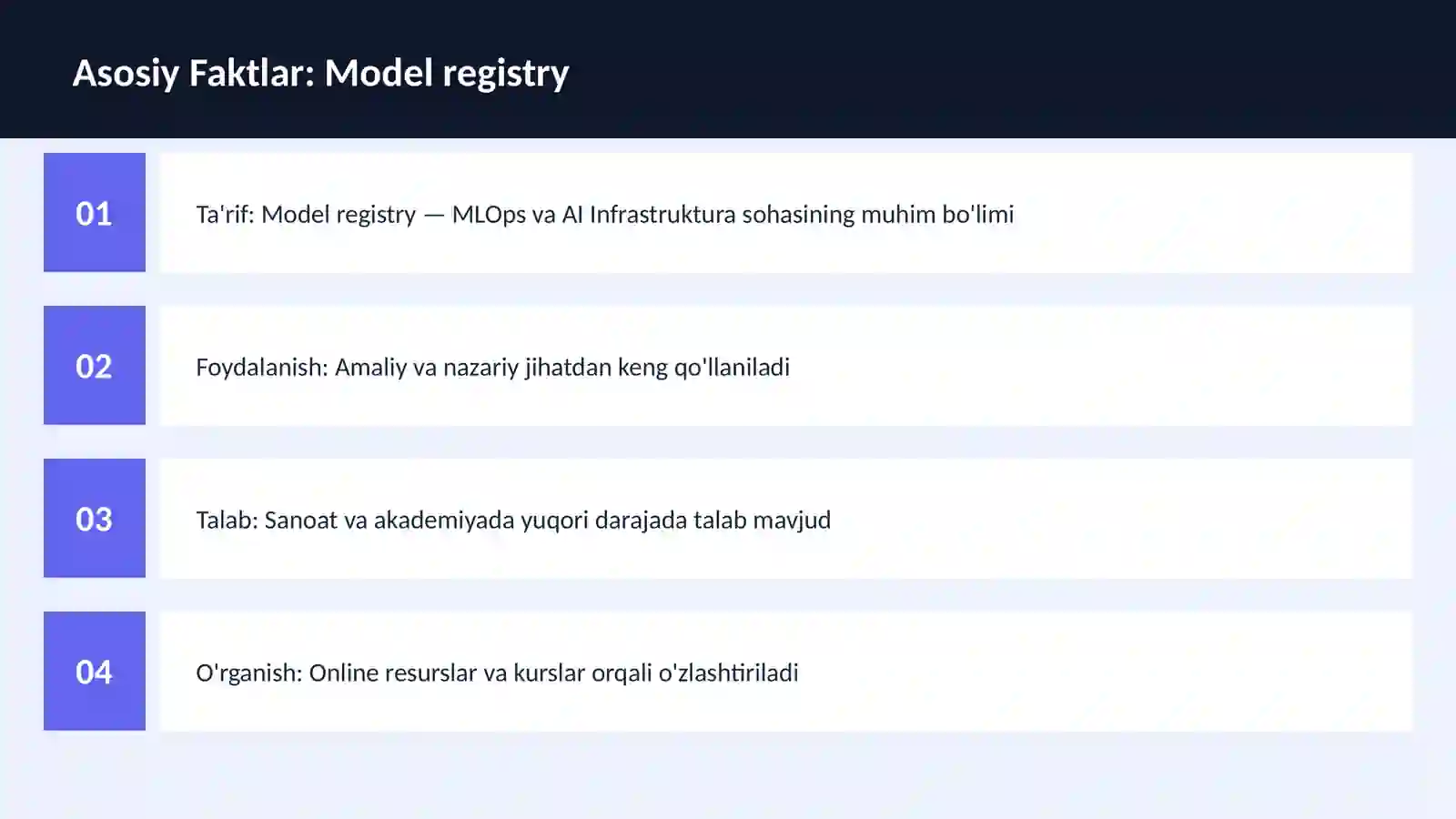 Model registry 3