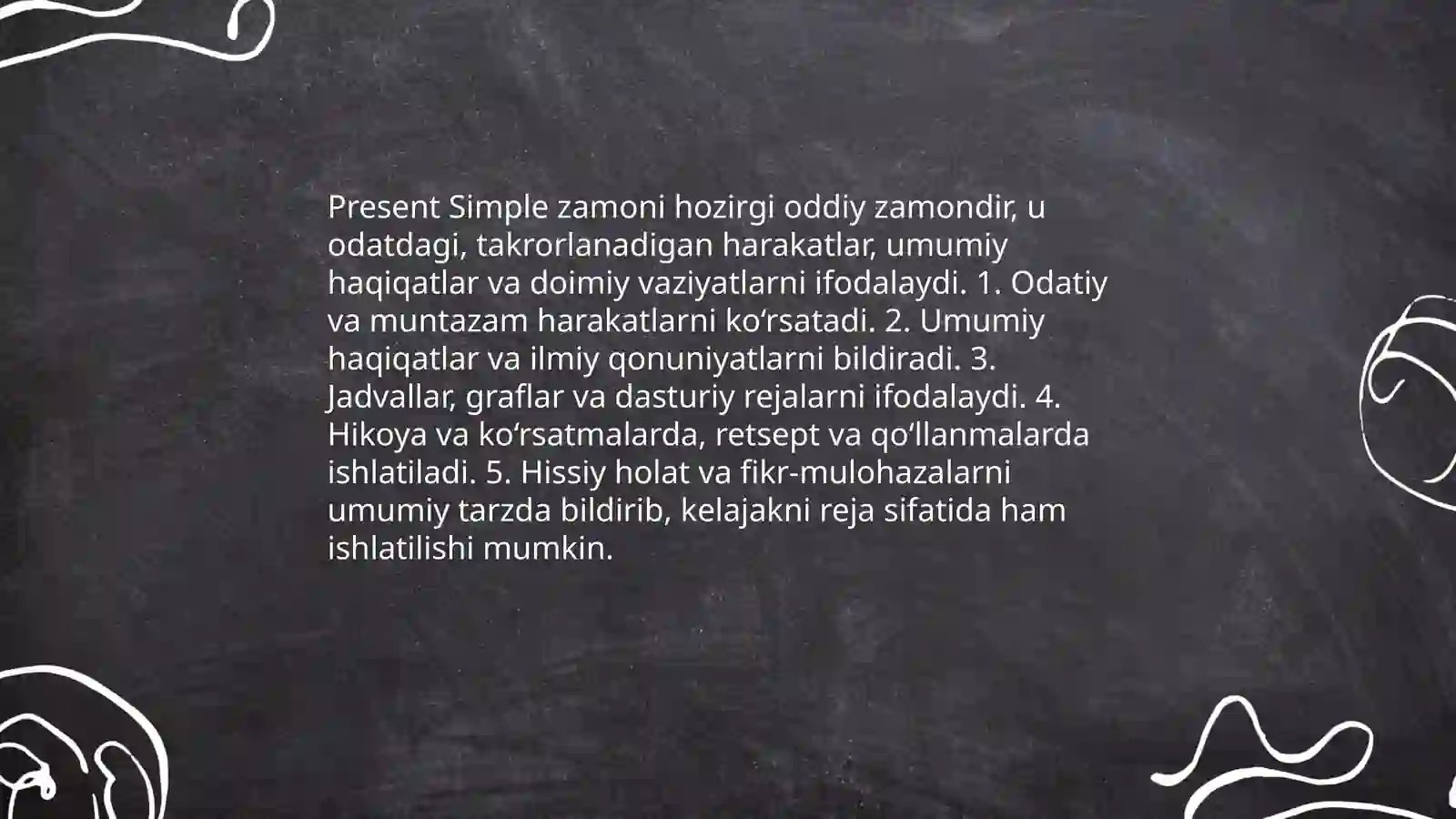 Present simple 3