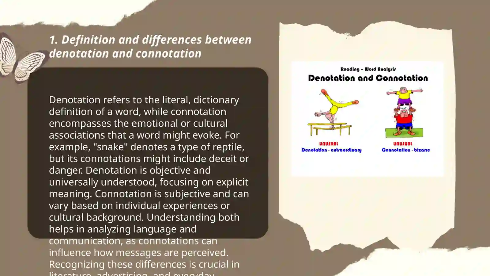 Denotation and connotation 3