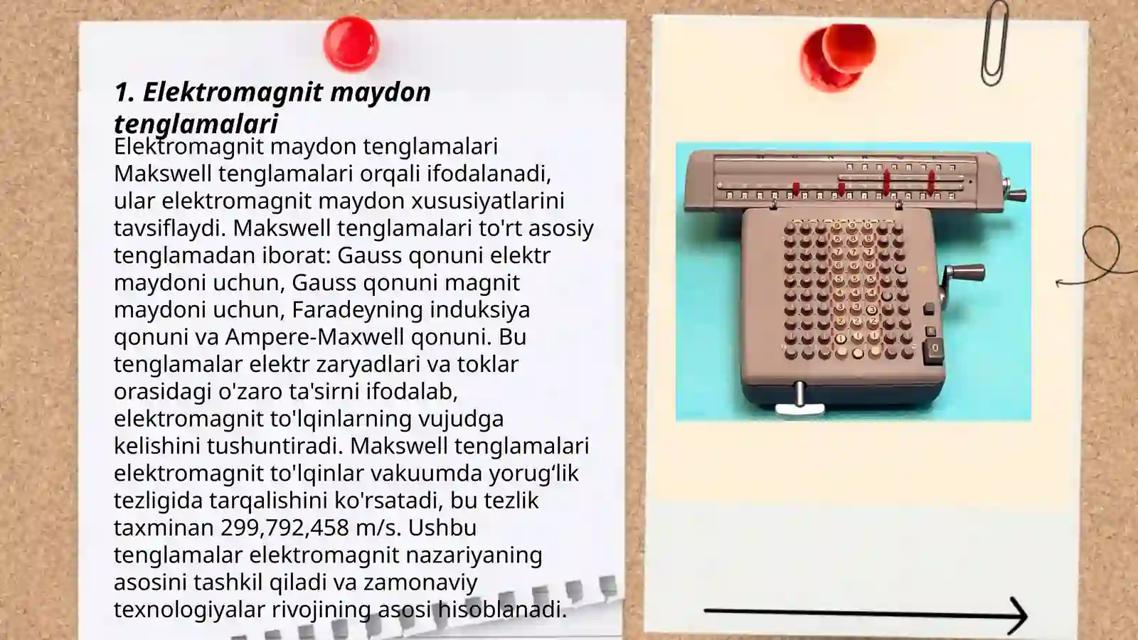 Elektromagnit maydon tenzorining komponentlarini hisoblash 3