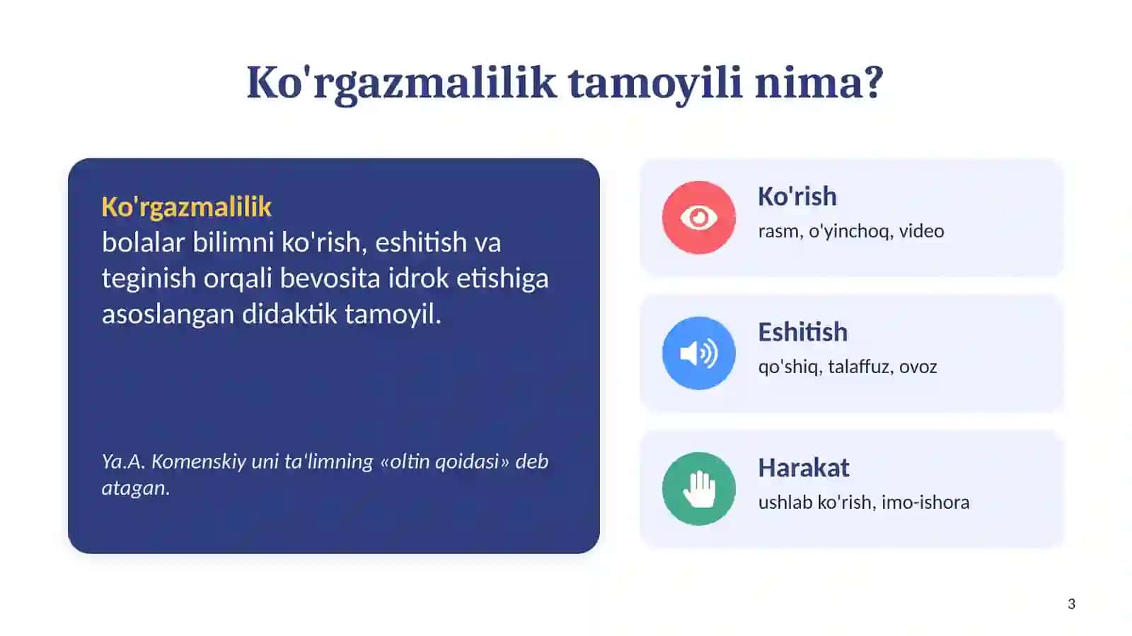 Maktabgacha ta'limda ingliz tilini o'qitishda ko'rgazmalilik tamoyili 3