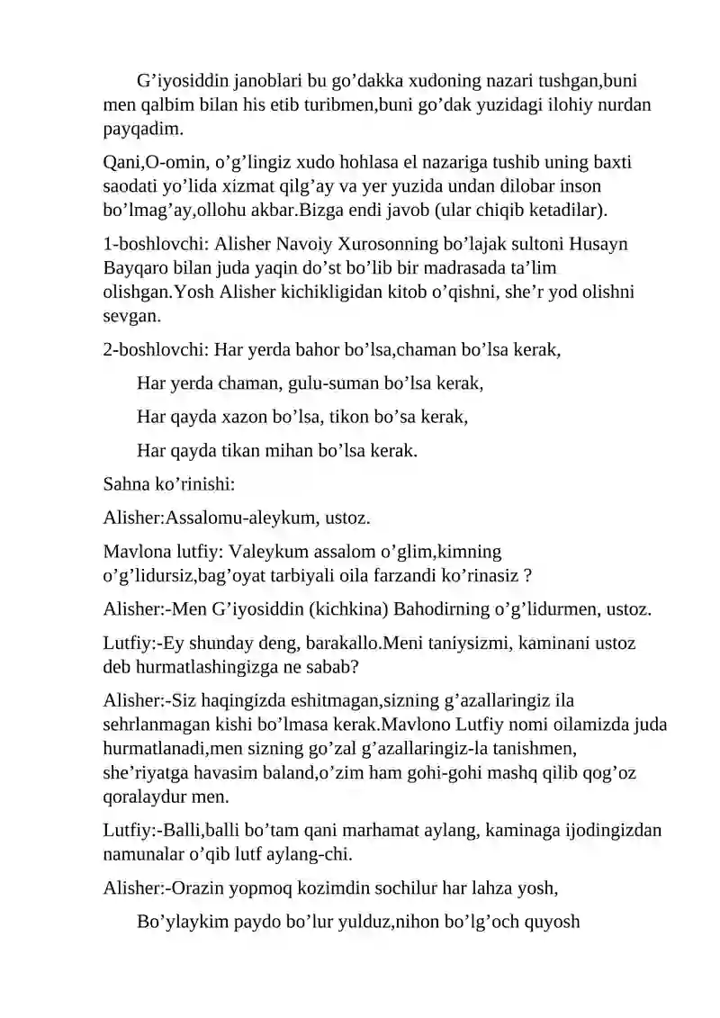 G'azal mulkining sultoni 3