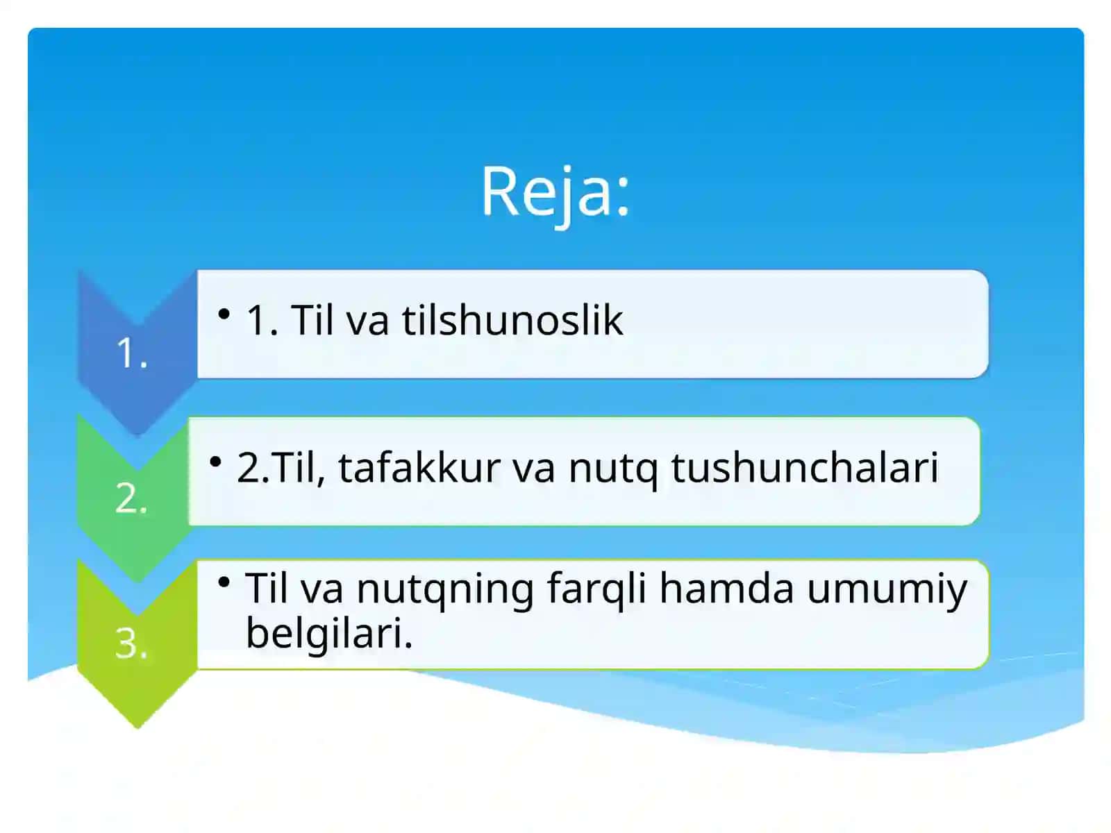 Til, tafakkur va nutq munosabati 3