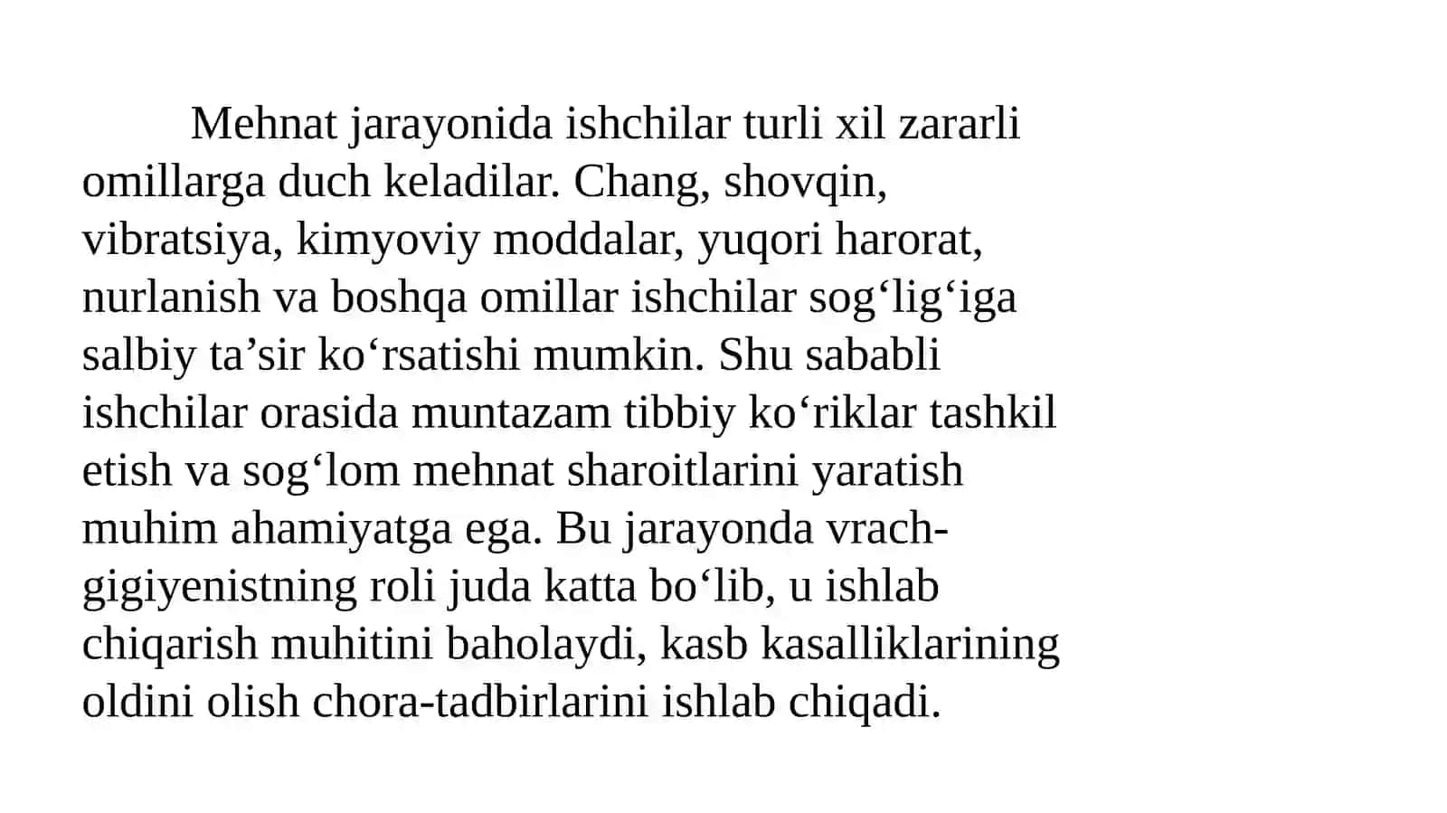 Ishchilar orasida tibbiy ko'riklarni tashkilotish 3