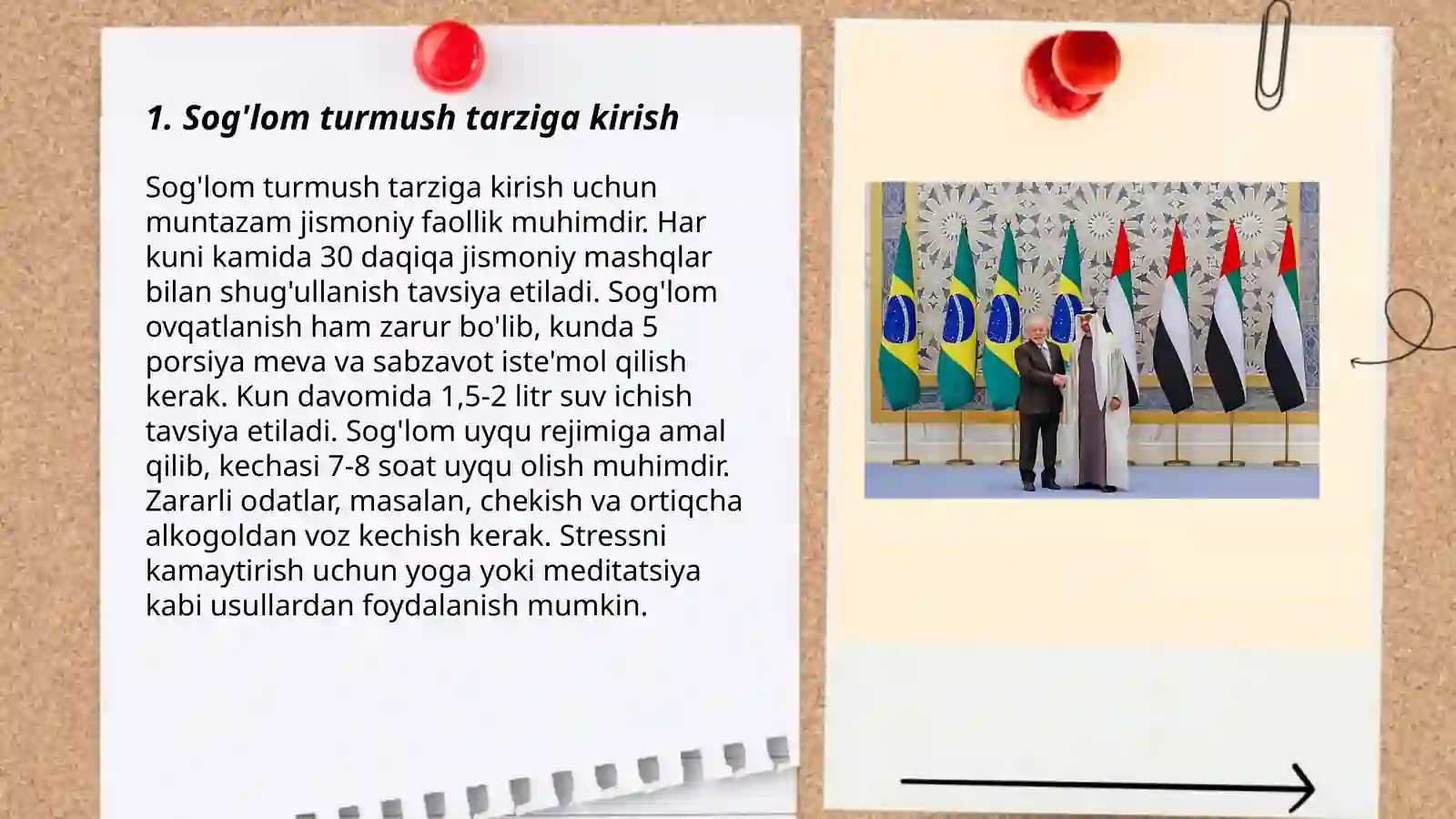 Sog'lom turmush tarzi. Ovqatlanish madaniyati 3