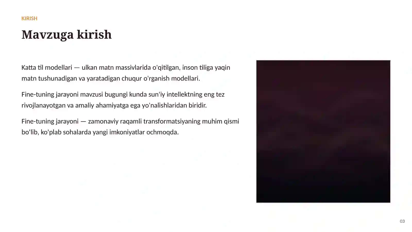 Katta til modellari (LLM) 3