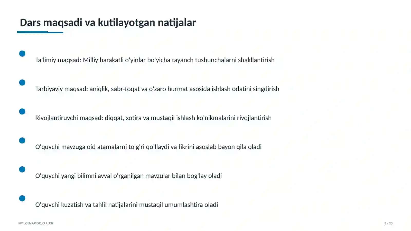 Milliy harakatli o'yinlar (4-sinf) 4